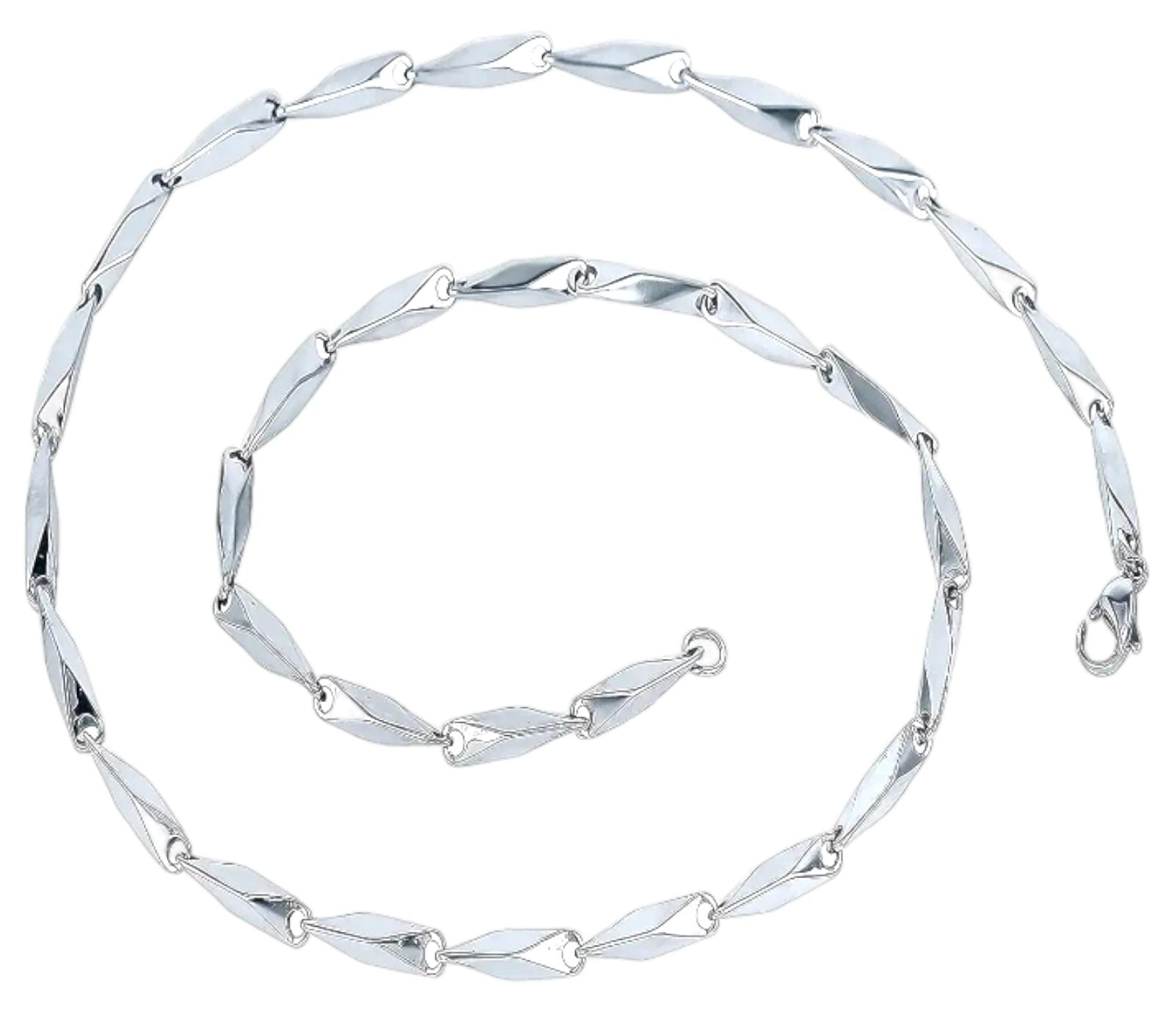 Silver Rice Chain For Boys And Girls